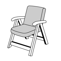 HIT UNI 7836 nízky - poduška na stoličku a kreslo