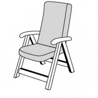 STAR so zipsom 7040 vysoký - poduška na stoličku a kreslo s podhlavníkom