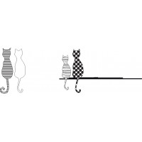 Fiber Magic Cats Family - dámsky plne automatický dáždnik
