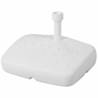 Stojan pre balkónové slnečníky 17 l - biely plast