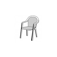SPOT 129 monoblok nízky - poduška na stoličku