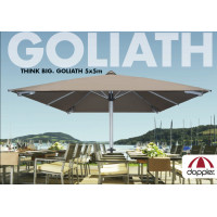 GOLIATH 5 x 5 m - veľký gastro slnečník