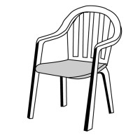 SPOT 129 monoblok sedák - poduška na stoličku