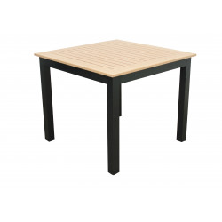 EXPERT WOOD antracit - gastro hliníkový stôl 90x90x75cm