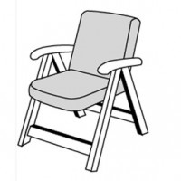 ELEGANT 2430 nízky - poduška na stoličku a kreslo