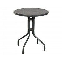 RAINBOW - oceľový stôl s keramickou doskou guľatý Ø 60cm