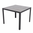 BERGAMO - hliníkový záhradný stôl 90x90x74 cm