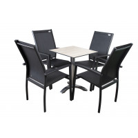 LYON - hliníkový stôl 60x60x73 cm