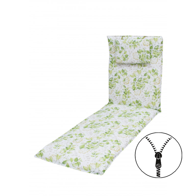 ELEGANT 2233 - poduška na záhradné ležadlo s podhlavníkom