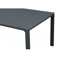 MORISS - záhradný hliníkový stôl 130 x 72 x 50 cm
