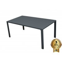 MORISS - záhradný hliníkový stôl 130 x 72 x 50 cm