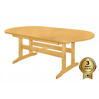 DOVER - drevený rozkladací stôl zo severskej borovice 160 / 210x90x74,5 cm
