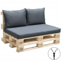 Paletové sedenie sedadlo + 2x vankúš