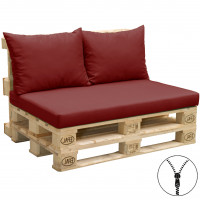 Paletové sedenie sedadlo + 2x vankúš