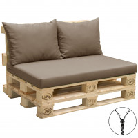 Paletové sedenie sedadlo + 2x vankúš