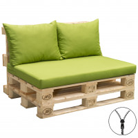 Paletové sedenie sedadlo + 2x vankúš