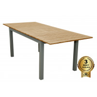 EXPERT WOOD - rozkladací hliníkový stôl 150 / 210x90x75 cm
