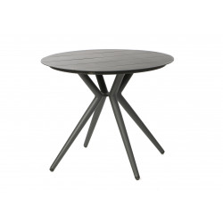 SIT GREY - záhradný hliníkový stôl okrúhly 90 cm