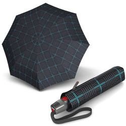 KNIRPS T.200 SHERLOCK AQUA - elegantný pánsky plne automatický dáždnik