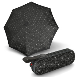 Knirps X1 LOTOUS BLACK - ľahký dámsky skladací mini-dáždnik