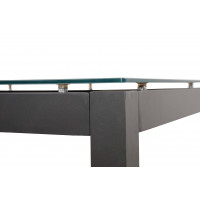 SALERNO MIAMI sivé - hliníkové záhradné sedenie 6+1/ stôl 210x100
