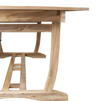 Tectona - drevený rozkladací stôl 180/240x100 cm