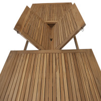 Tectona - drevený rozkladací stôl 180/240x100 cm