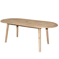 TECTONA - drevený rozkladací stôl 150/200x95x75 cm