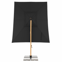 ALU WOOD XL 400 x 300 cm - záhradný naklápací bočný slnečník