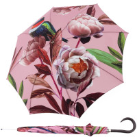 Elegancia Boheme Splendid - dámsky luxusný dáždnik s potlačou kvetov pivonky