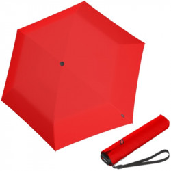 KNIRPS US.050 RED - ľahký dámsky skladací plochý dáždnik