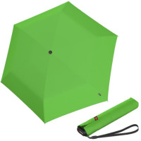 KNIRPS US.050 GREEN - ľahký dámsky skladací plochý dáždnik