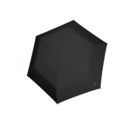 KNIRPS US.050 NEON BLACK - ľahký dámsky skladací plochý dáždnik
