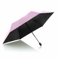 KNIRPS US.050 ROSE WITH BLACK - ľahký dámsky skladací plochý dáždnik