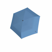 KNIRPS US.050 BLUE WITH BLACK - ľahký dámsky skladací plochý dáždnik