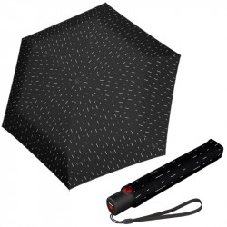 KNIRPS U.200 RAIN BLACK - elegantný dámsky plne automatický dáždnik
