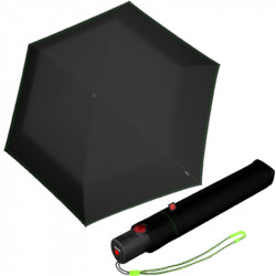 KNIRPS U.200 NEON BLACK - elegantný dámsky plne automatický dáždnik