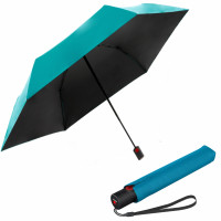 KNIRPS U.200 TURQUOISE WITH BLACK - elegantný dámsky plne automatický dáždnik