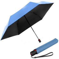 KNIRPS U.200 BLACK WITH BLACK- elegantný dámsky plne automatický dáždnik