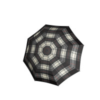 Knirps T.200  Check Black & White - elegantný dámsky plne automatický dáždnik