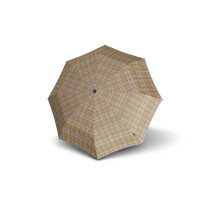 Knirps T.200 Check Beige - elegantný dámsky plne automatický dáždnik