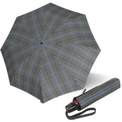Knirps T.200 Check Grey - elegantný dámsky plne automatický dáždnik