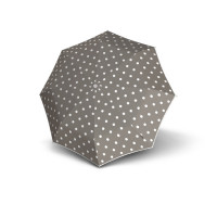 Knirps T.200 Dot Art Taupe - elegantný dámsky plne automatický dáždnik