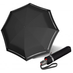 Knirps T.200  Reflective black - elegantný dámsky plne automatický dáždnik