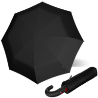 KNIRPS T.260 Meduim Duomatic BLACK - elegantný pánsky plne automatický dáždnik