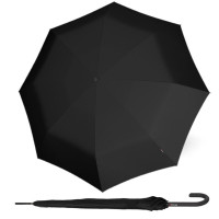 KNIRPS T.760 BLACK - elegantný hoľový vystreľovací dáždnik