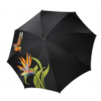 Elegancia Boheme Tropicale - dámsky luxusný dáždnik s potlačou kolibrík