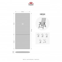 ELEGANT 2231 vysoký - poduška na stoličku a kreslo s podhlavníkom