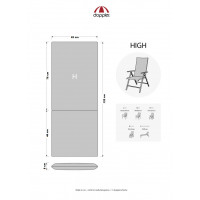 MOTION XL 8603 vysoký - poduška na stoličku a kreslo