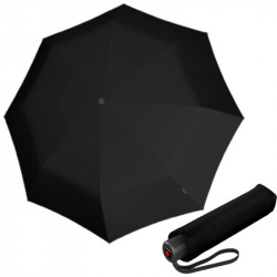 KNIRPS A.050 MEDIUM BLACK - elegantný dámsky skladací dáždnik